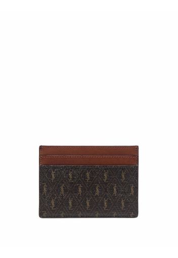 Saint Laurent Kartenetui mit Logo - Braun