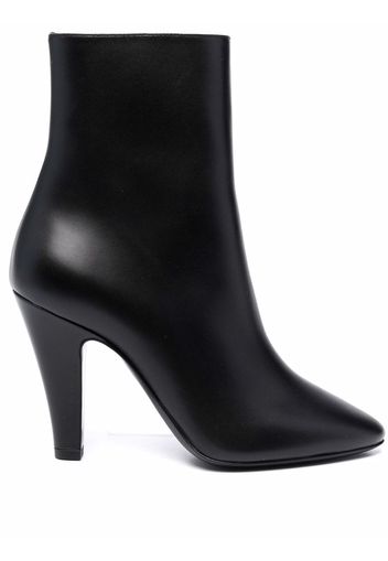 Saint Laurent Stiefeletten mit poliertem Finish - Schwarz