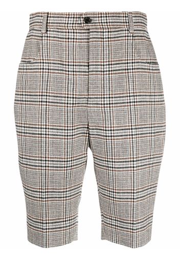 Saint Laurent Shorts mit Check - Nude