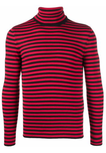 Saint Laurent striped long-sleeve T-shirt - Rot