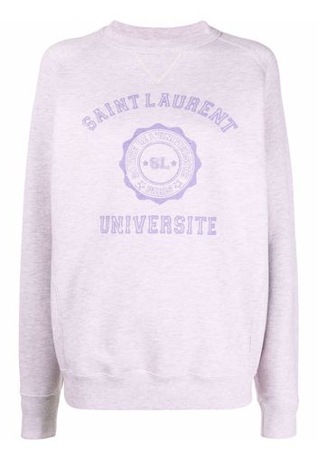 Saint Laurent Pullover im Oversized-Look - Violett