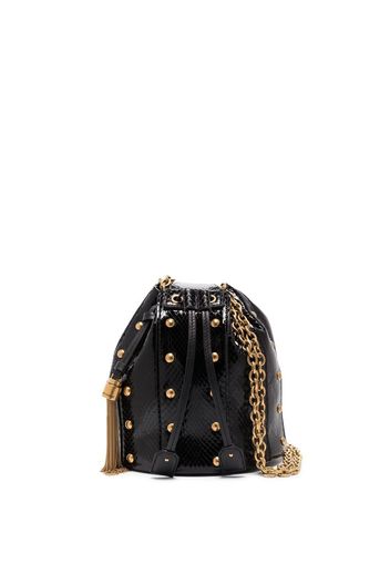 Saint Laurent studded Anja bucket bag - Schwarz