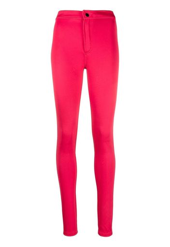 Saint Laurent Hose mit schmalem Schnitt - Rot