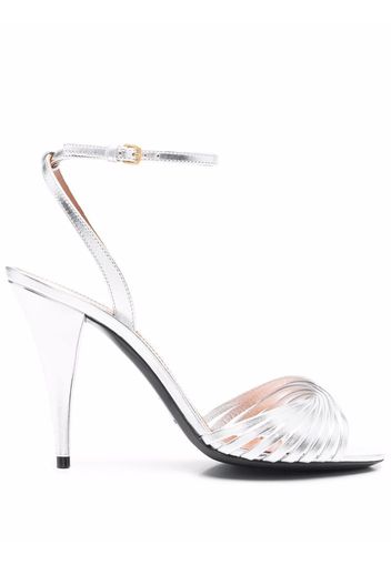 Saint Laurent Sexy 100mm sandals - Silber