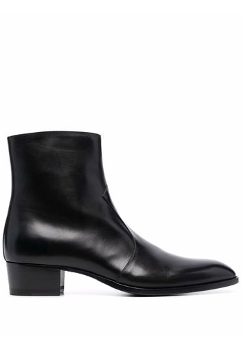 Saint Laurent Wyatt 40mm ankle boots - Schwarz