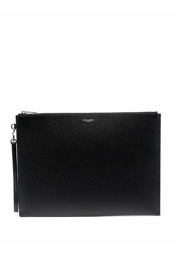 Saint Laurent envelope clutch bag - Schwarz