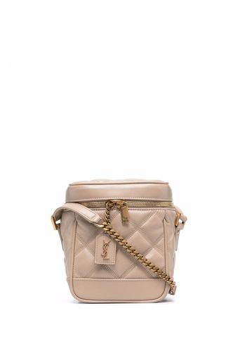 Saint Laurent 80s Vanity quilted shoulder bag - Nude