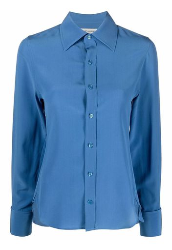 Saint Laurent slim-cut shirt - Blau