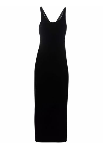 Saint Laurent cut-out silk dress - Schwarz