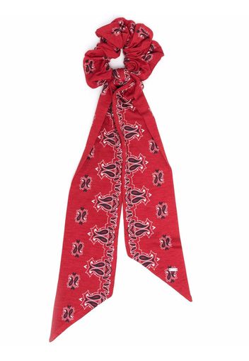 Saint Laurent bandana-print scrunchie - Rot