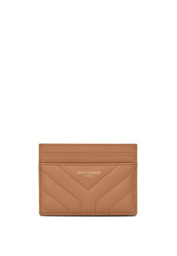 Saint Laurent Gestepptes Kartenetui - Braun