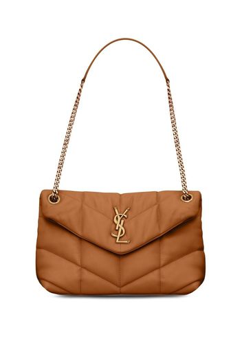 Saint Laurent Schultertasche mit Logo - Braun