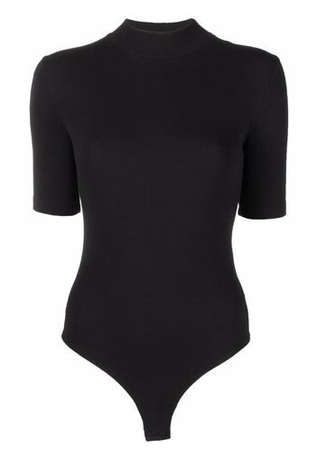 Saint Laurent Gerippter Body - Schwarz