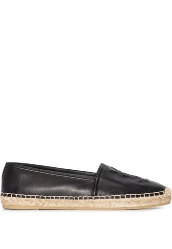 Saint Laurent Espadrilles mit Logo-Prägung - Schwarz