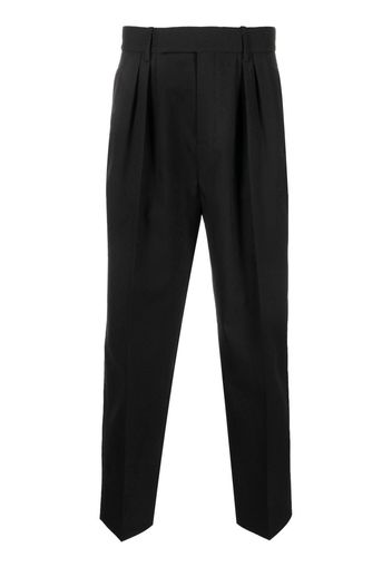 Saint Laurent wool tapered trousers - Schwarz