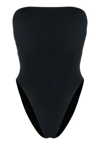 Saint Laurent stretch-fit strapless swimsuit - Schwarz