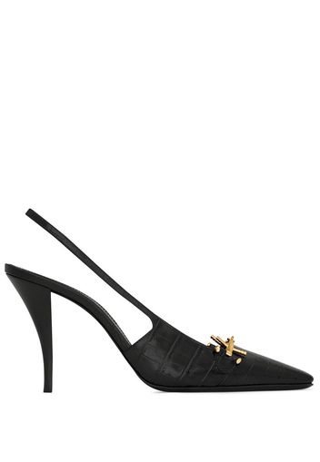 Saint Laurent Tom Slingback-Pumps 90mm - Schwarz