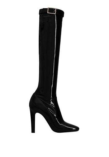 Saint Laurent Kniehohe Stiefel - Schwarz