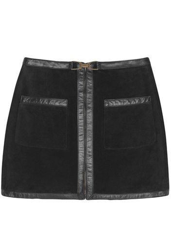 Saint Laurent horsebit-detail mini skirt - Schwarz