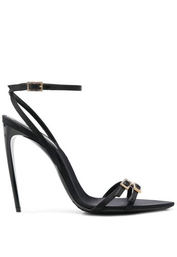 Saint Laurent New Nuit Sandalen 100mm - Schwarz