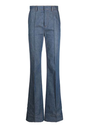 Saint Laurent high-rise wide-leg jeans - Blau