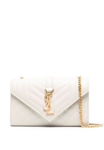 Saint Laurent small Envelope shoulder bag - Nude