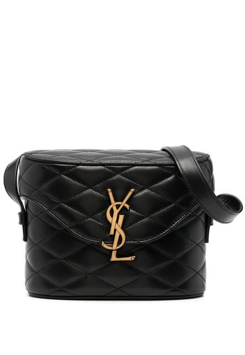 Saint Laurent June diamond-quilt crossbody bag - Schwarz