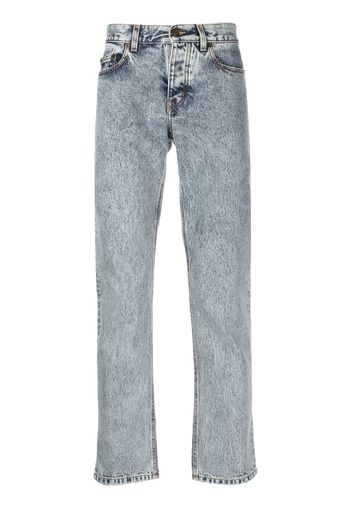 Saint Laurent mid-rise tapered jeans - Blau