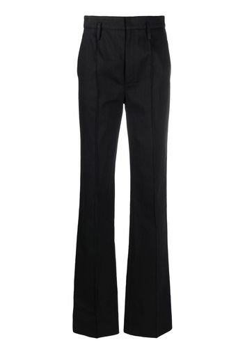 Saint Laurent high-waist straight trousers - Schwarz