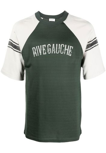 Saint Laurent Rive Gauche Raglan T-shirt - Grün