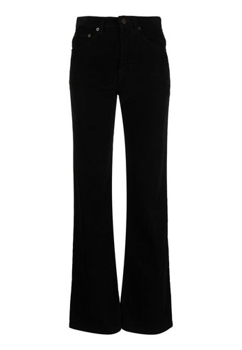 Saint Laurent straight-leg corduroy trousers - Schwarz