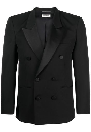 Saint Laurent double-breasted tailored blazer - Schwarz