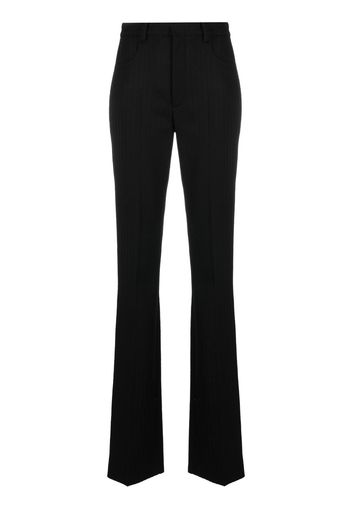 Saint Laurent striped straight-leg trousers - Schwarz