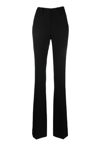 Saint Laurent high-waist wool bootcut trousers - Schwarz