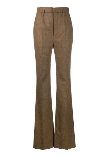 Saint Laurent high-waisted wool trousers - Braun