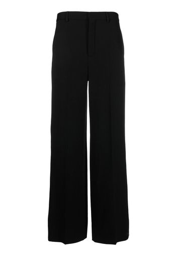 Saint Laurent high-waisted straight-leg trousers - Schwarz