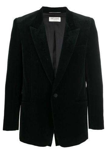 Saint Laurent fitted velvet blazer - Grün