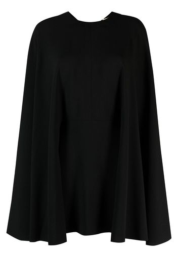 Saint Laurent cape-style cut out dress - Schwarz