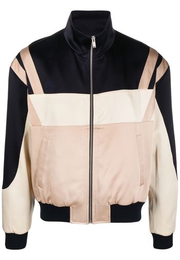 Saint Laurent Bomberjacke mit Kontrasteinsätzen - Nude