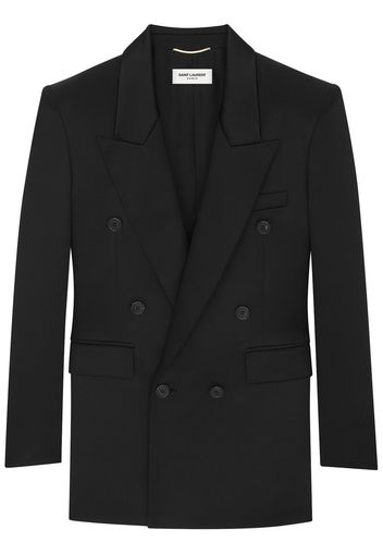 Saint Laurent Doppelreihiger Blazer - Schwarz