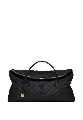 Saint Laurent quilted maxi duffle bag - 1000 -NERO