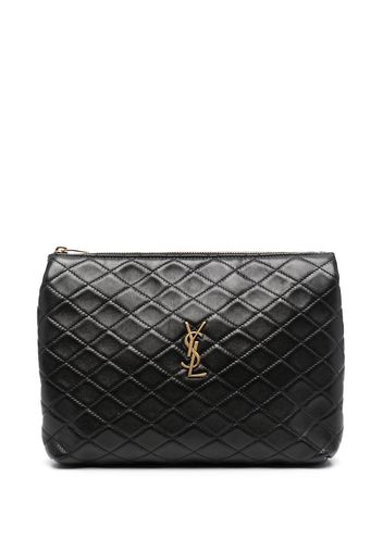 Saint Laurent Portemonnaie mit Logo - Schwarz