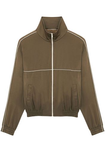 Saint Laurent Sportjacke aus Seide - Braun