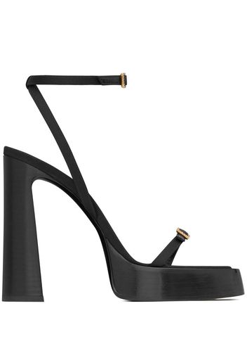 Saint Laurent Platz 105 Plateau-Sandalen - Schwarz