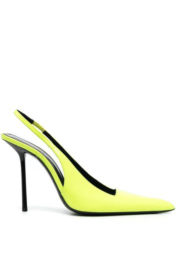 Saint Laurent Kiss Slingback-Pumps 115mm - Grün