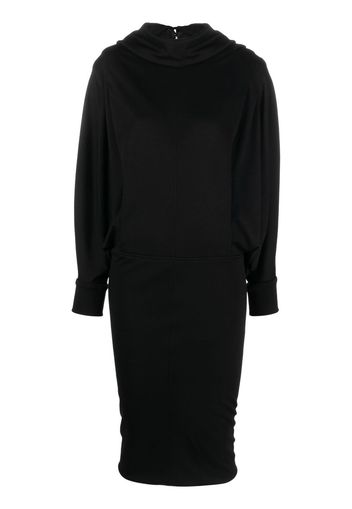 Saint Laurent roll-neck mini dress - Schwarz