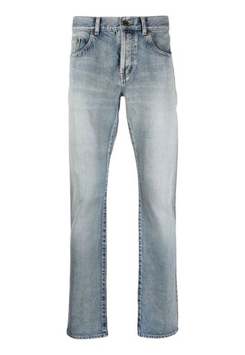 Saint Laurent slim-cut leg denim jeans - Blau