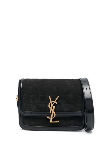 Saint Laurent YSL logo-plaque shoulder bag - Schwarz