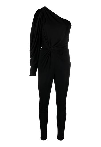 Saint Laurent one-shoulder jumpsuit - Schwarz