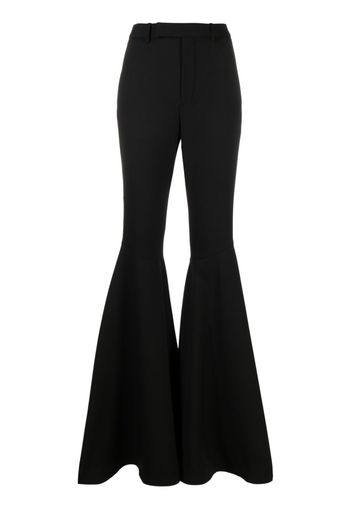 Saint Laurent high-waisted flared trousers - Schwarz